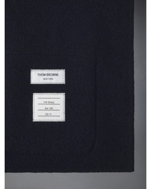 Thom Browne Blue Bell-Sleeve Wool Jacket