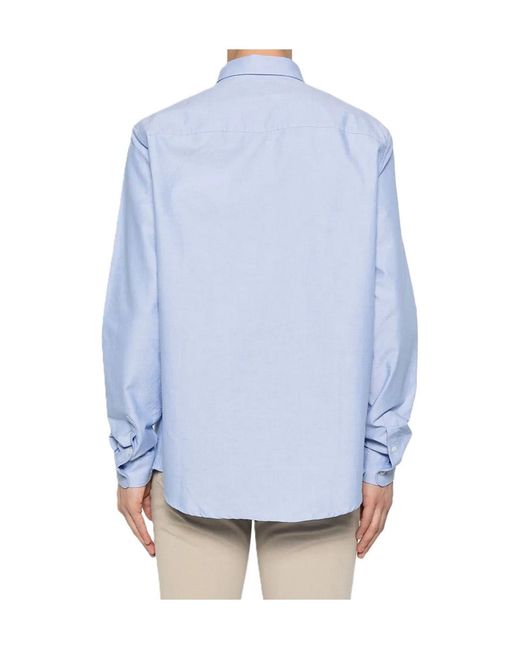 A.P.C. Blue New Greg Button-Down Shirt for men