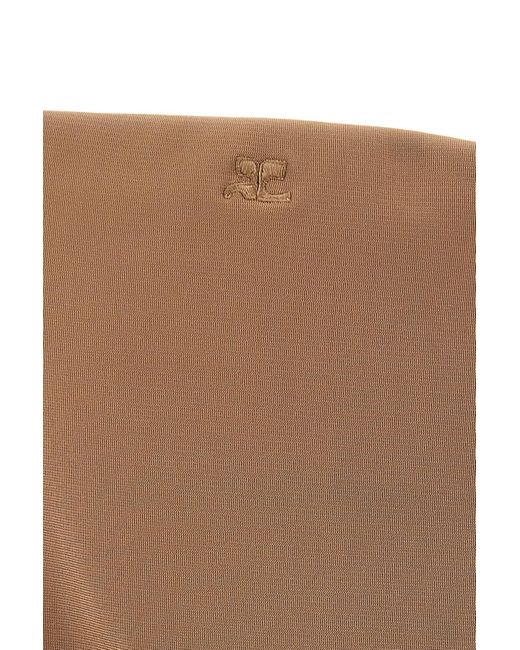 Courreges Brown Courrèges Bustier Lingerie Jersey Bodysuit