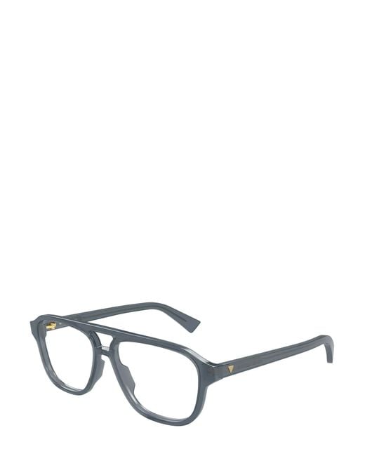 Bottega Veneta White Eyewear Aviator Glasses for men