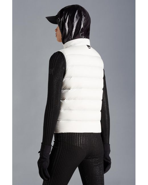 Moncler Gray Cenis High-Neck Down Vest
