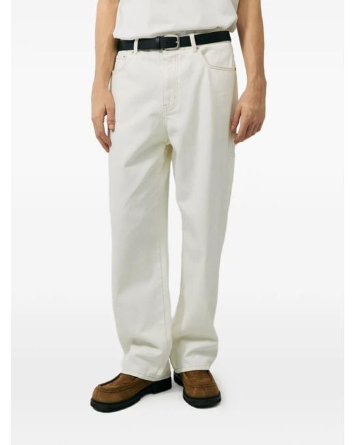 DUNST White Carpenter Jeans for men