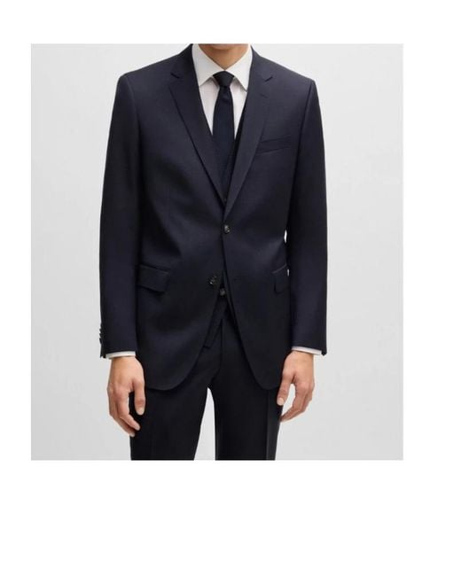 Boss Blue Boss Three-Piece Single-Breasted Suit for men