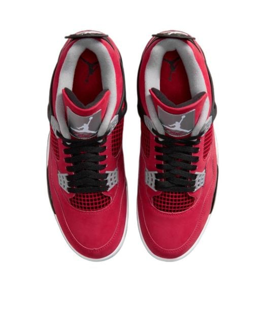 Nike Red Air Jordan 4 Sneakers for men