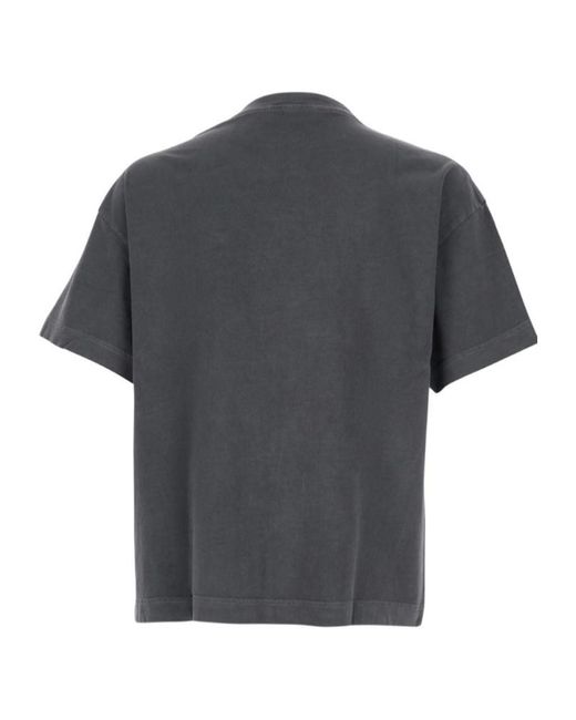 Palm Angels Gray Short-Sleeved T-Shirt for men