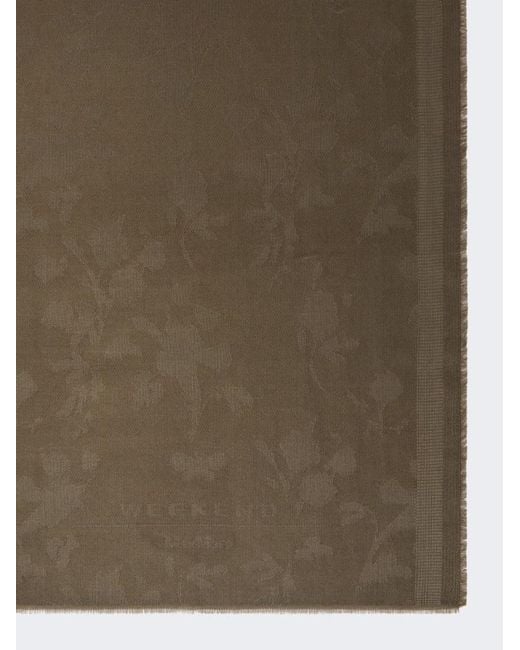 Weekend by Maxmara Natural Jacquard Wool Stole