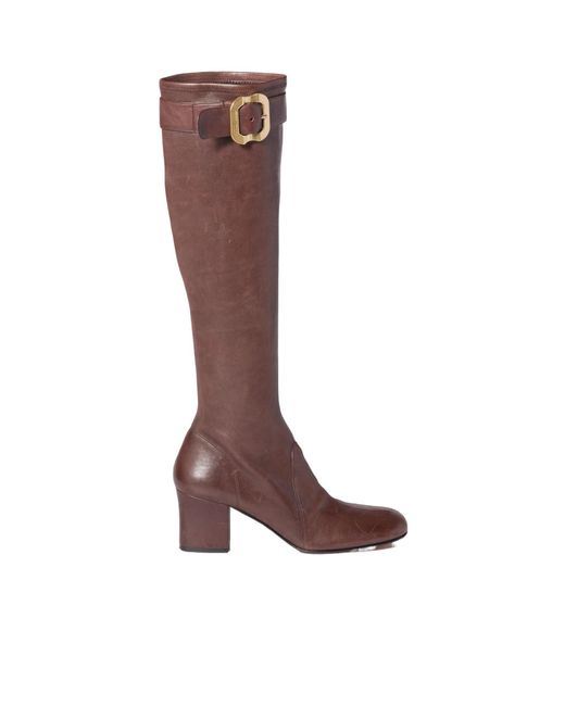 靴 Archive miu miu pointed toe boots brown 靴 Archive miu miu