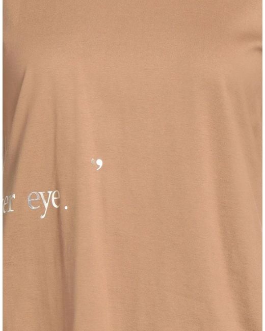 Max Mara Natural Solid Color T-Shirts