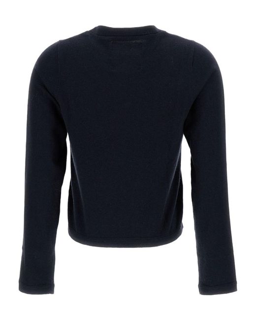 Extreme Cashmere Blue Lisa Long Sleeve Knitted Top