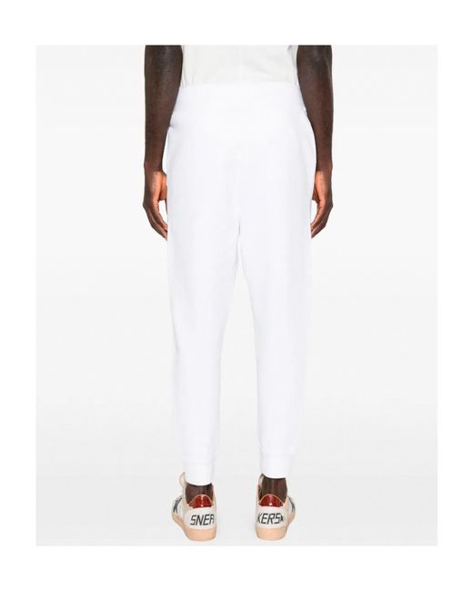 DSquared² White Logo Embroidered Sweatpants for men