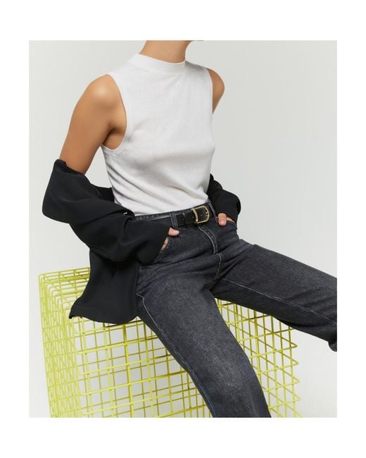 iBlues White Simple Blended Vest