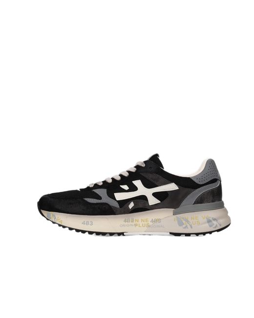 Premiata Black Mick 01 Low-Top Sneakers for men