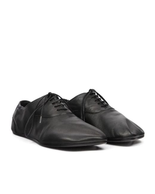 MM6 by Maison Margiela Black Square Toe Lace-Up Shoes