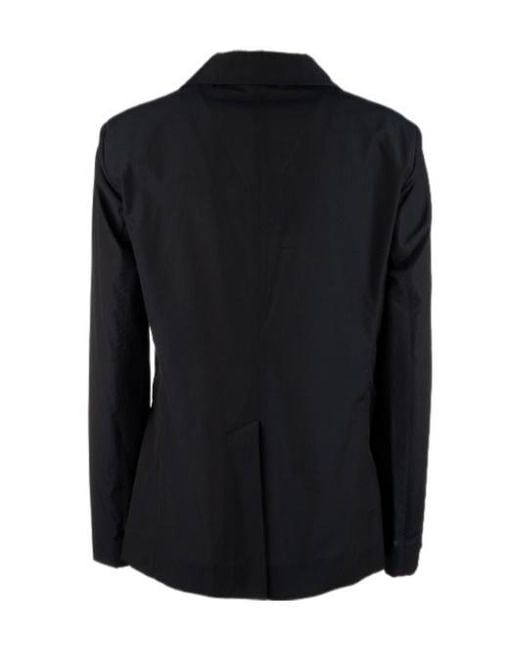 Peserico Black Button Pocket Blazer