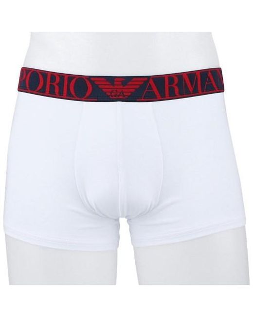 Emporio Armani White Logo Underwear Two-Piece Set for men