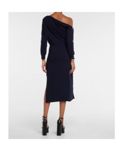 Altuzarra Blue Jeevika Wool-Blend Midi Dress