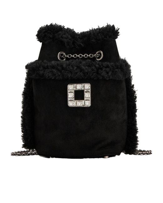 Roger Vivier Black Tres Vivier Backpack