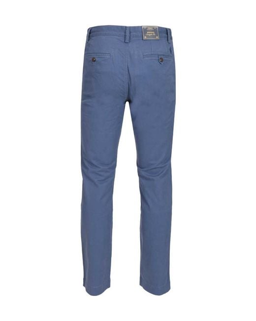 Polo Ralph Lauren Blue Bedford Stretch Chino Trousers for men