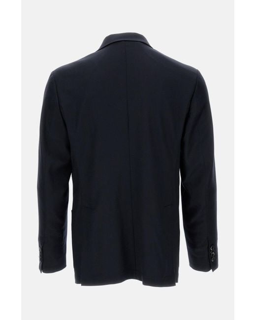 Barena Blue Borgo Flan Single-Breasted Jacket for men