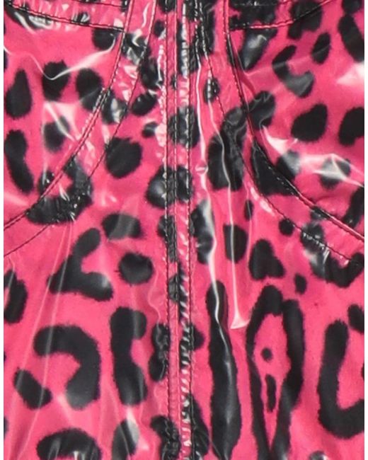 Dolce & Gabbana Pink Leopard Print Cami Crop Top