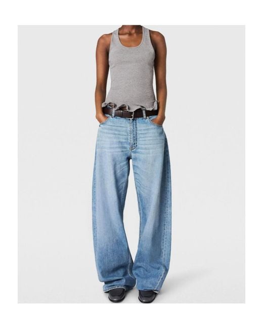 Stella McCartney Blue Mid Waist Relaxed Curve Jeans