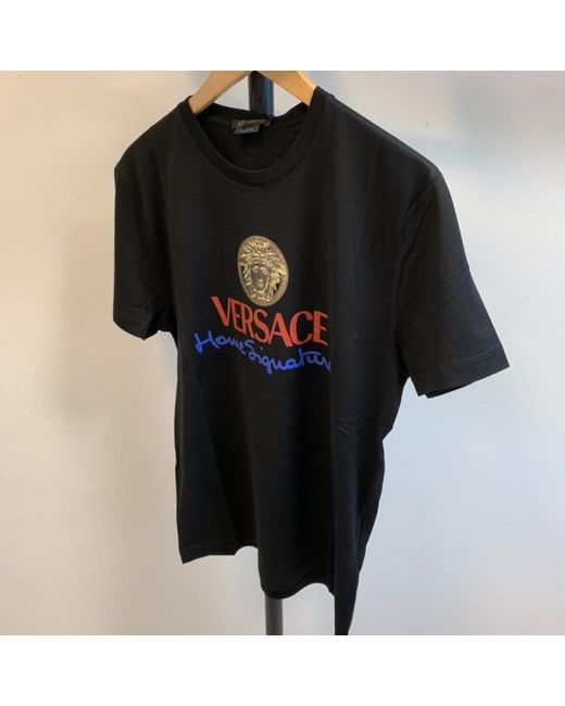 Versace Black Medusa Logo T-Shirt for men