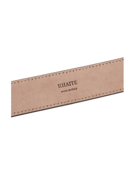 Khaite White Buckle Fastened Belt