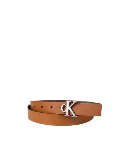 Calvin Klein White Logo Belt for men
