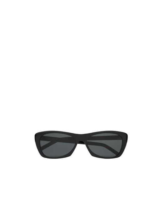 Saint Laurent Black Eyewear Rectangular Frame Sunglasses