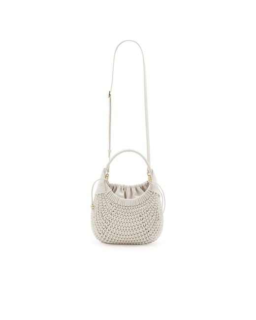 Loewe White Diamond Hobo Bag
