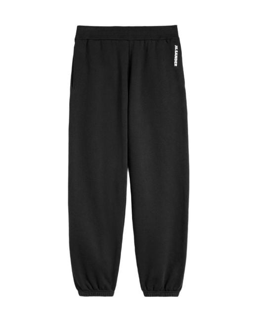 Jil Sander Black Elastic-Waist Athletic Pants for men