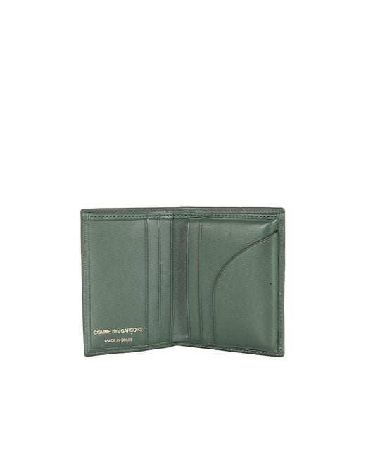 Comme des Garçons Green Bifold Wallet