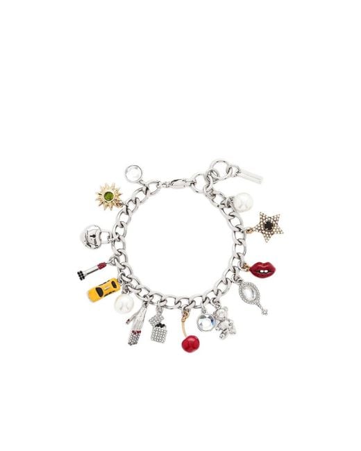 Marc Jacobs White The Trinket Charm Bracelet