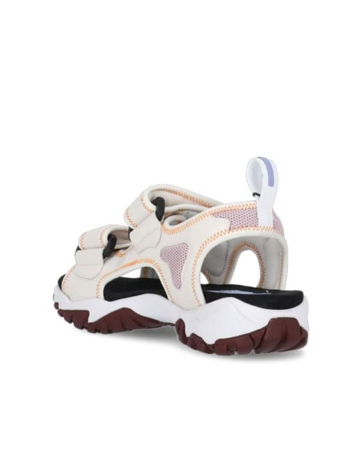 McQ Alexander McQueen White Striae Open-Toe Sandals for men