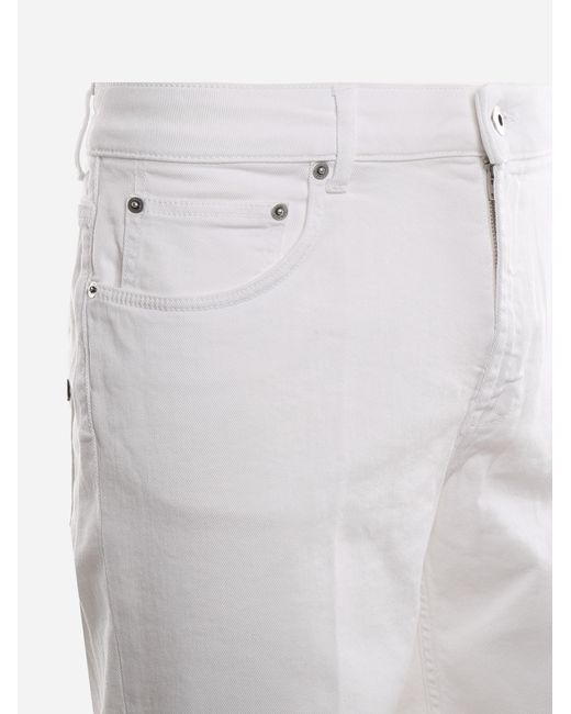 Dondup Gray Rolled Hem Shorts for men