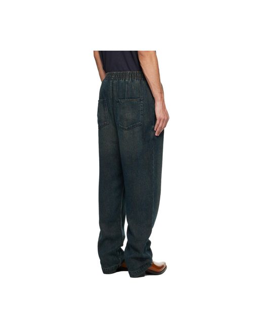 Isabel Marant Blue Faded Detail Jeans for men