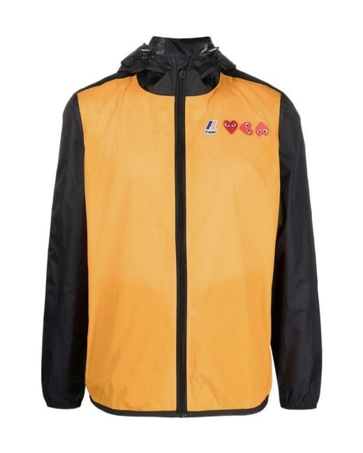 COMME DES GARÇONS PLAY Orange K-Way Casual Jacket for men