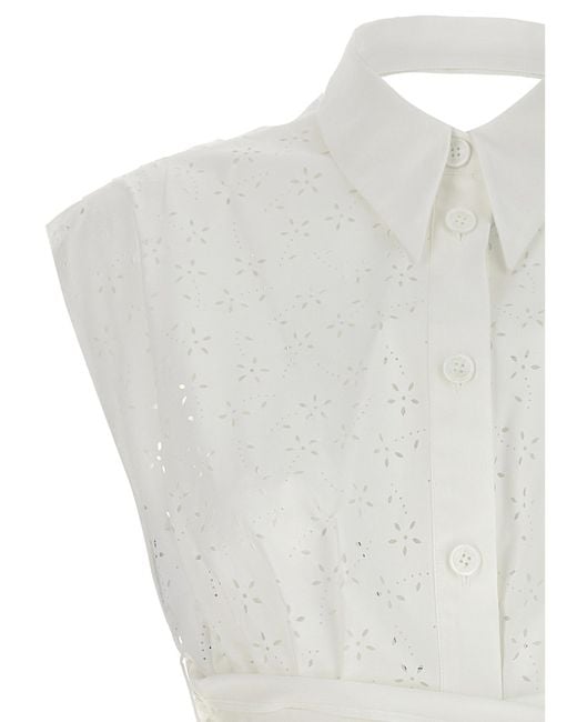 Philosophy Di Lorenzo Serafini White Wraparound Cotton Blouse