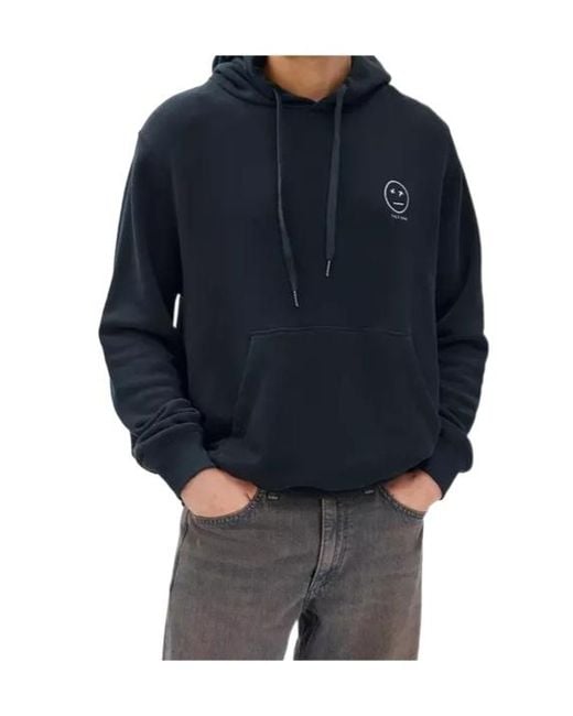Rag & Bone Blue Long Sleeve Hooded Sweatshirt for men