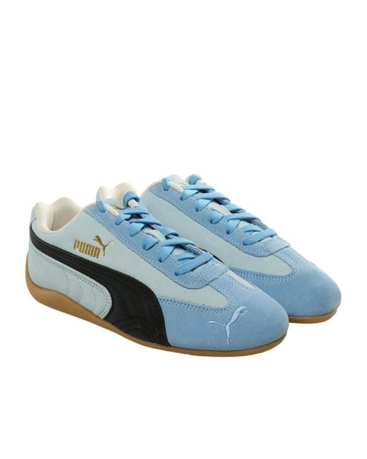 PUMA Blue Speedcat Lace-Up Sneakers
