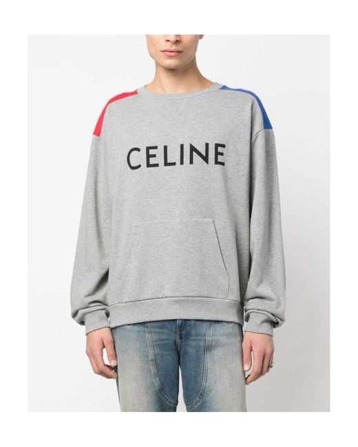 Céline Gray Logo Hoodie for men