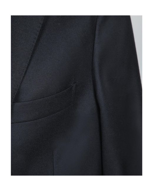 Incotex Black Tailored Wool Jacket for men