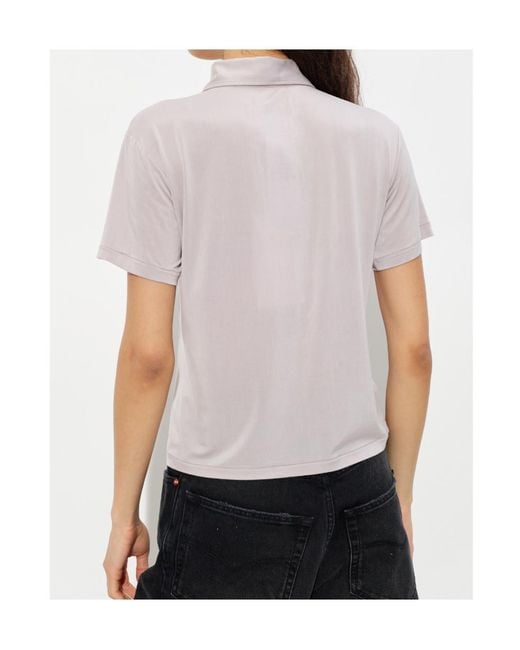 Maison Margiela White Short-Sleeved Polo Shirt