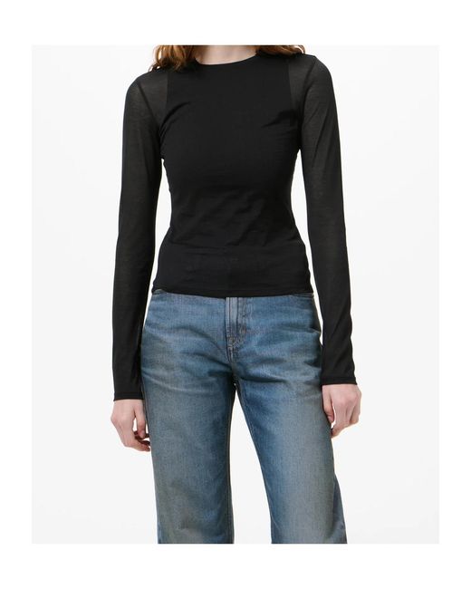 Our Legacy Black Super Slim Long-Sleeve Knitted Top