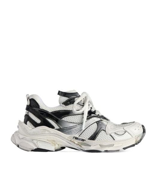 Balenciaga White Runner Mesh Running Shoes for men