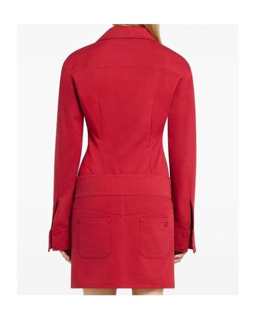 Courreges Red Cotton Shirt