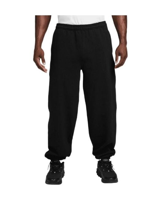 Nike Black Logo-Embroidered Track Pants for men