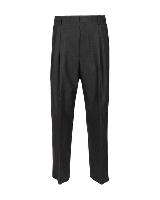 Dries Van Noten Black Phoenix Trousers for men