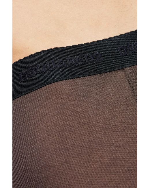 DSquared² Brown Boxer Shorts for men