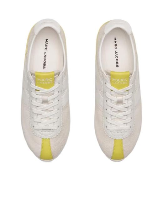 Marc Jacobs White The Brushed Satin 400 Bleecker Runners